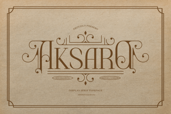 Aksaro: Evaluating a Display Serif for Vintage and Luxury Design