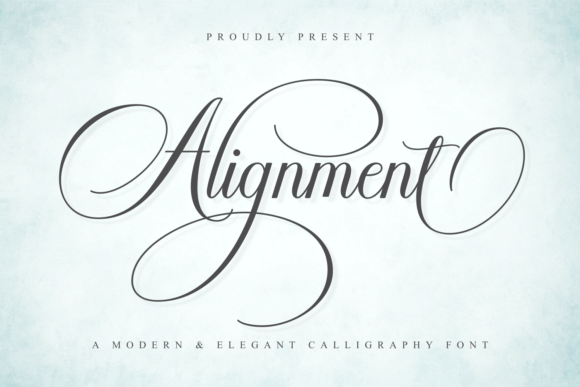 Alignment: A Stylish Script Font for Elegant Design Projects