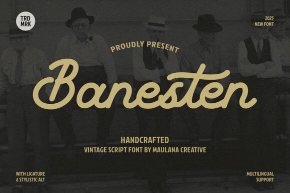 Banesten: Vintage Script for Modern Branding