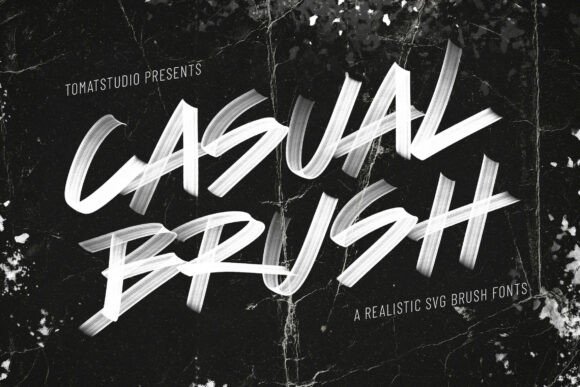 Casualbrush: Realistic Brush Typography
