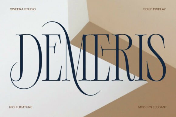 Demeris: Elevating Visual Identity with High-Contrast Serif Typography