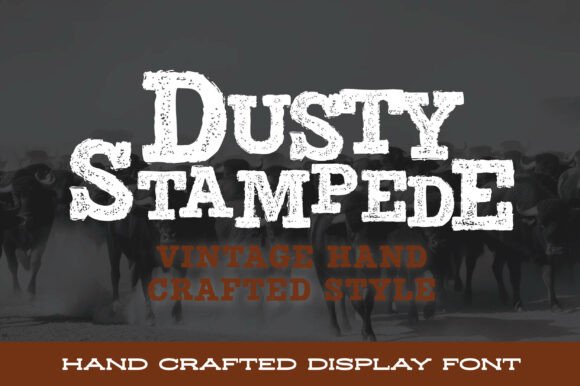 Dusty Stampede: Harnessing Raw Vintage Energy in Modern Design