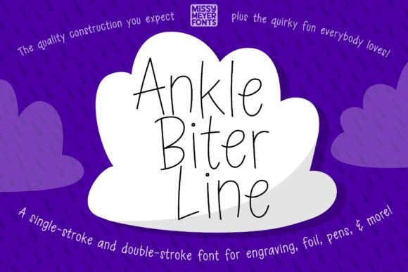 Exploring the Charm and Utility of Ankle Biter Line Font