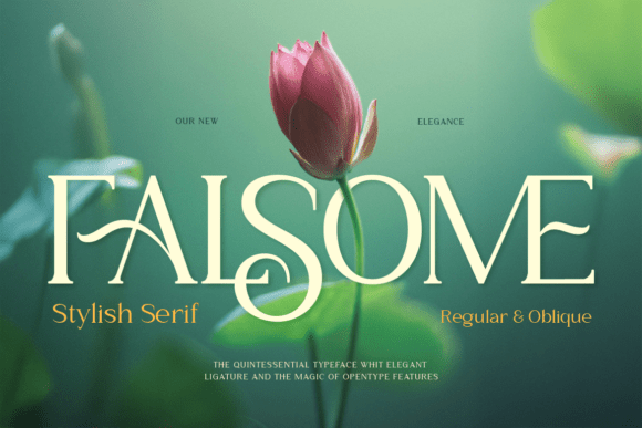 Falsome Typeface: Evaluation for High-End Design Projects