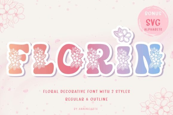 Florin: Elevating Visual Communication with Playful Floral Typography