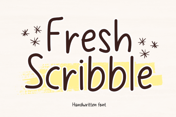 Fresh Scribble: Authentic Handwritten Font Design