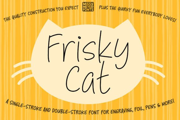 Frisky Cat: A Playful Font for Creative Crafting and Digital Design