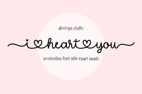 I Heart You Font: Cute Handwritten Style for Creative Projects