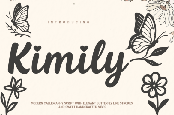 Kimily: Your New Signature Calligraphy Font with a Contemporary Twist