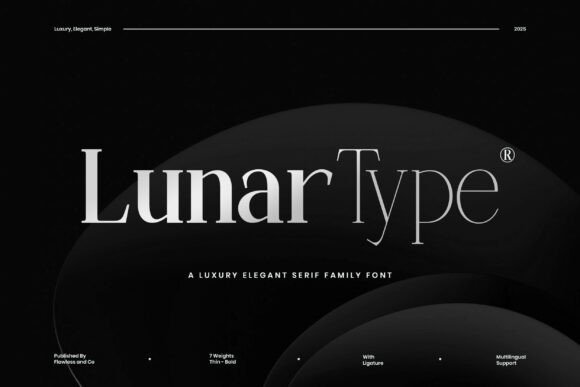 Lunartype: Elevating Visual Identity Through Refined Serif Typography