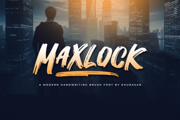 Maxlock: A Versatile Brush Font for Creative Typography