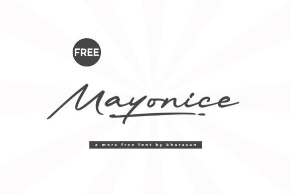 Mayonice: Integrating a Modern Handwritten Font into Professional Design Workflows