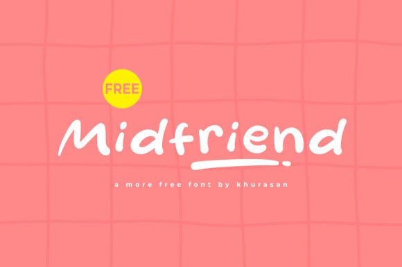 Midfriend: The Modern and Cute Font for Creative Design Projects