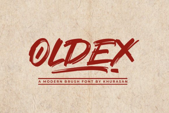 Oldex: A Modern Brush Font for Dynamic Design Projects