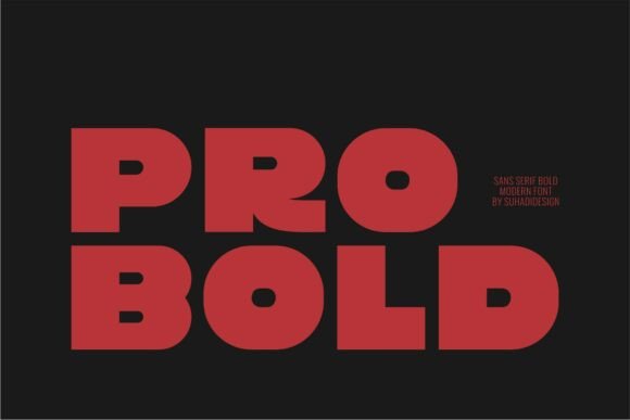 Pro Bold: A Modern Sans Serif for Impactful Design