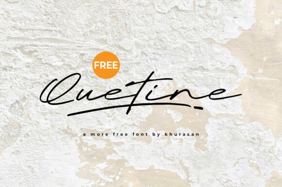Quetine Font: Modern Handwritten Style for Creative Projects