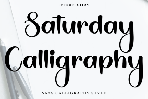 Saturday Calligraphy: A Soft Font for Creative Design