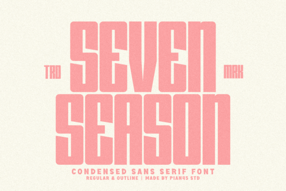 Seven Season: Bold Retro Typography for Modern Design