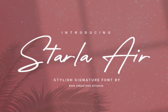 Starla Air: Elevating Design with Elegant Handwritten Typography