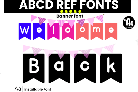 The ABCD REF Banner Font: A Playful and Vibrating Design Choice for Celebratory Messages