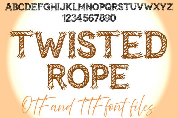 Twisted Rope Font: Rugged Charm for Creative Projects