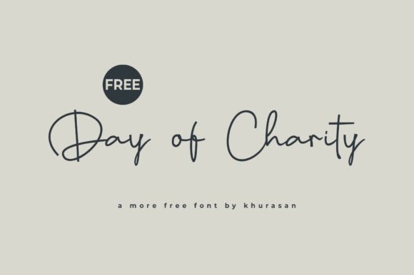 Understanding Days of Charity: A Modern Handwritten Script Font for Creative Design