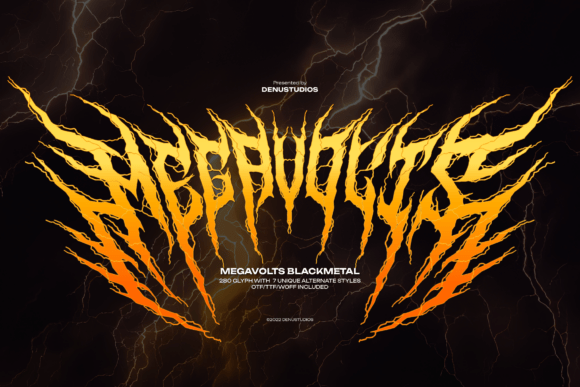 Unleashing Visual Chaos: A Comprehensive Guide to the Megavolts Black Metal Font