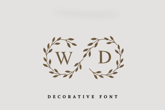 Wedding Day Monogram: Elegant Serif Branding